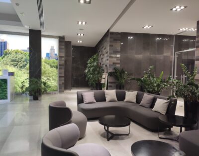 Sunny city view in “Central park”