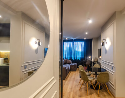 Stylish apartment on the 17th floor in residential complex New York